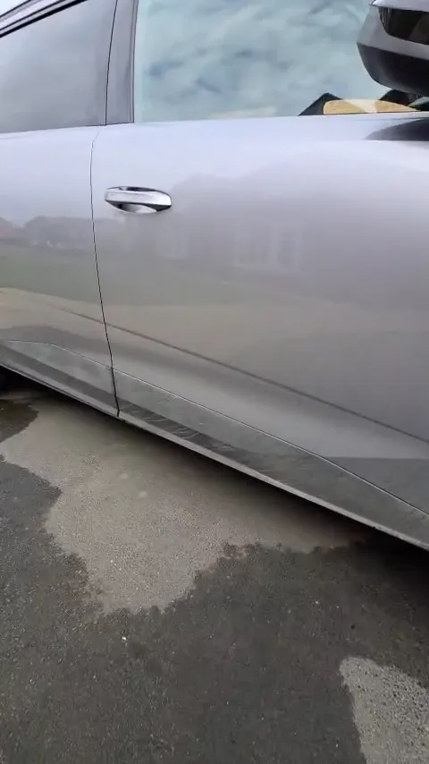 Grey paintwork after a machine polish